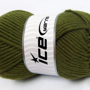 4x100gr Merino Chunky Dark Khaki