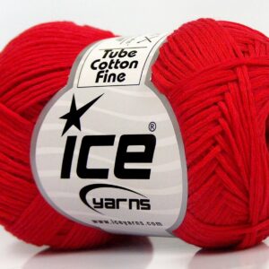 8x50gr Tube Cotton Fine Red