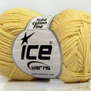 8x50gr Tube Cotton Fine Light Yellow
