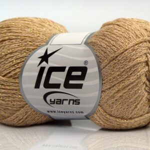 8x50gr Elegant Metallic Cotton Dark Cream