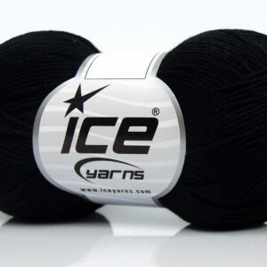 8x50gr Pure Cotton Fine Black