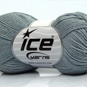 8x50gr Pure Cotton Fine Light Grey
