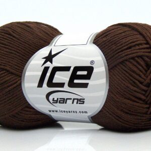 8x50gr Pure Cotton Fine Brown