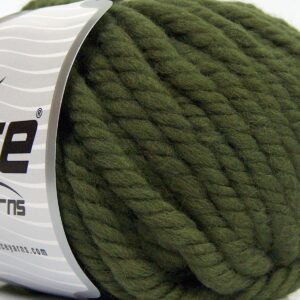 3x100gr Jumbo Pure Wool Khaki