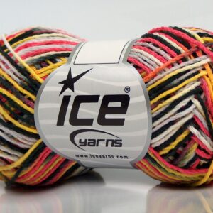 8x50gr Vienna Black, Yellow, Salmon, Light grey