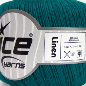 6x50gr Linen Emerald Green