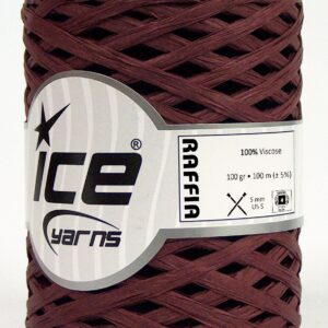 2x100gr Raffia Maroon