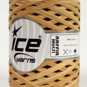 2x100gr Raffia Multi Brown Shades