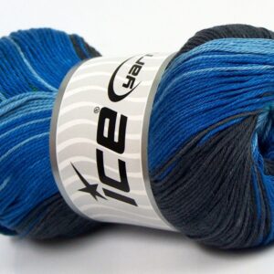 4x100gr Camilla Cotton Magic Blue shades, Green, Black