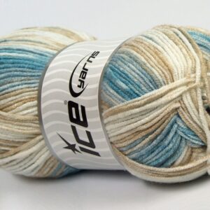4x100gr Happy Baby Turquoise, Light Camel, Light Cream