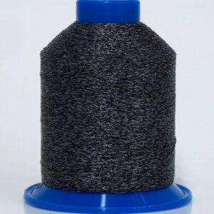 2x90gr Metallic Thread Cone Grey, Black