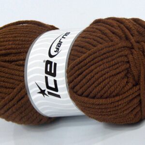 4x100gr Wool Superbulky Dark Brown