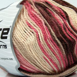 4x100gr Alpaca Light Magic Pink Shades, Brown, Cream