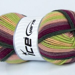 4x100gr Nice Baby Pistachio Green, Purple, Camel, Beige, Dark Green