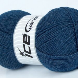 2x150gr Virgin Wool Sock Jeans Blue