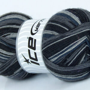 4x100gr Elite Sock Black, Grey Shades