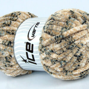 4x100gr Chenille Tweed Black, Grey Shades, White, Cream
