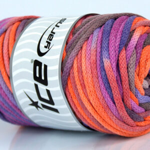 1x250gr Macrame VisCot Color 3mm Orange, Pink, Maroon, Purple