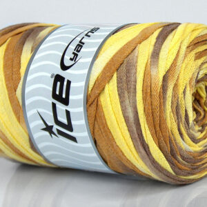 1x250gr VisCot Ribbon Color Camel Shades, Yellow Shades