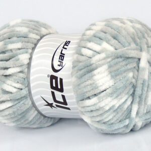 4x100gr Chenille Baby Colors Light Grey, White