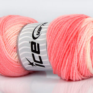 4x100gr Baby Batik Light Pink Shades, White