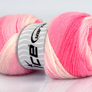 4x100gr Baby Batik Pink Shades, White