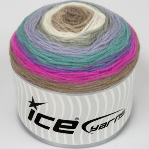 2x150gr Cakes DK White, Grey, Lilac, Green, Pink