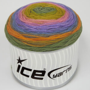 2x150gr Cakes DK Green Shades, Gold, Pink, Lilac, Blue