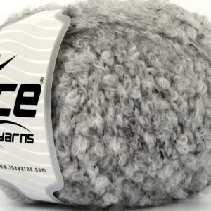 8x50gr Alpaca Boucle Light Grey