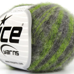 10x30gr Caress Baby Alpaca Color Green Shades, Grey Shades