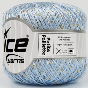 6x50gr Petite Paillette Light Blue
