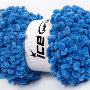4x100gr Chenille Boucleron Blue