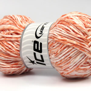 2x100gr Raffia Twist Color White, Salmon