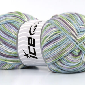 4x100gr Star Baby White, Light Blue, Lilac, Maroon, Mint Green