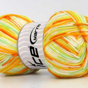 4x100gr Star Baby White, Mint Green, Orange, Yellow