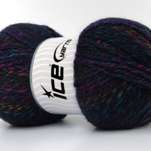 2x200gr Puzzle Wool Worsted Turquoise, Green, Purple, Fuchsia, Yellow, Copper