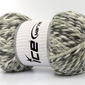 2x200gr Puzzle Wool Chunky Grey Shades, White