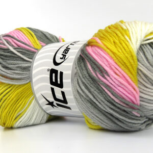 4x100gr AntiPilling Magic White, Grey Shades, Pink, Gold
