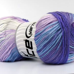 4x100gr AntiPilling Magic White, Blue, Purple Shades