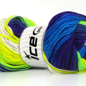4x100gr AntiPilling Magic Blue Shades, Purple, Green, Yellow, White