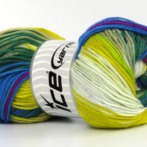 4x100gr AntiPilling Magic Green, Yellow, Blue, Beige, White, Fuchsia