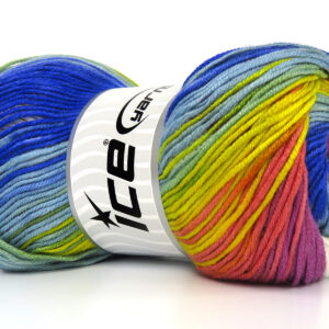 4x100gr AntiPilling Magic Salmon, Yellow, White, Blue, Orchid, Green