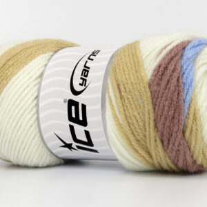 4x100gr Big Bang Brown Shades, Bluish Lilac, Light Cream