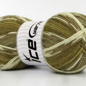 4x100gr Wool Design Brown Shades, Cream