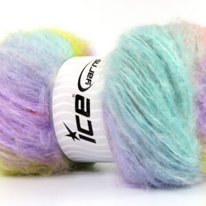 2x150gr Bella Mohair Lilac, Mint Green, Yellow, Orange