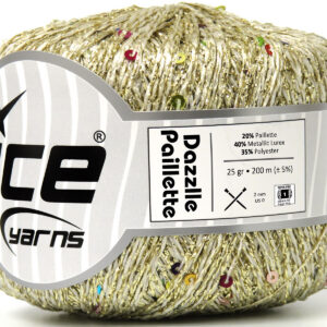 6x25gr Dazzle Paillette Gold, Rainbow