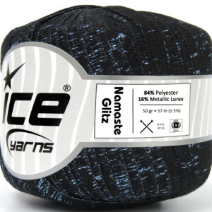 6x50gr Namaste Glitz Black, Blue