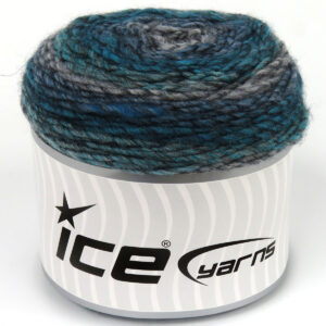 3x100gr Cakes Melange Turquoise Shades, Grey Shades