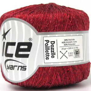 6x25gr Dazzle Paillette Red, Iridescent