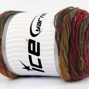 3x100gr Baby Dream Batik Burgundy Shades, Pink, Gold, Khaki Shades